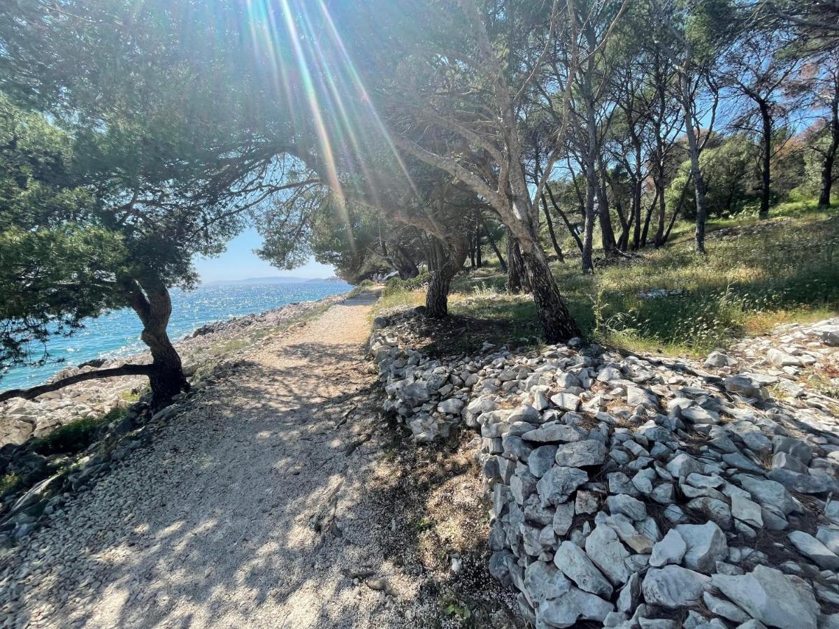Luxury Seaside Villa With A Classic Mediterranean Olive Garden, A Fully Equipped Professional Kitchen, Pool, Sauna, Padle Boards And Canoe - Miolin Beach House Trogir Extérieur photo